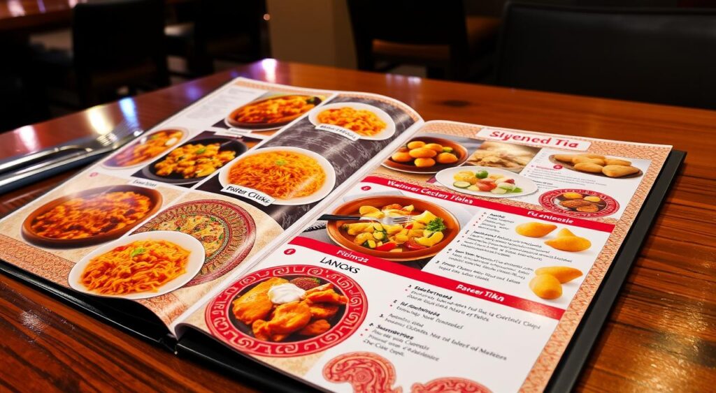 indian restaurant menu