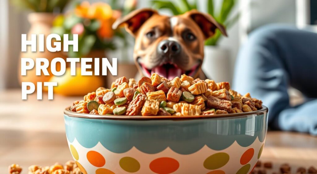 high-protein dog food for pitbulls